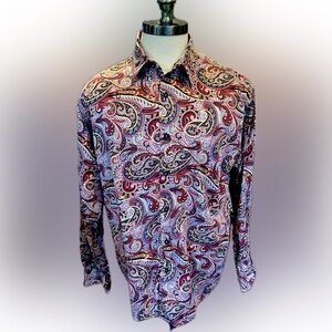 Men’s Designer Visconti Uomo Sz L, Dress Shirt